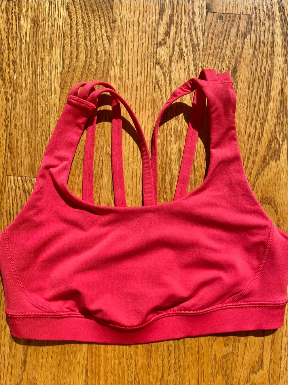 lululemon athletica Red Strappy Sports Bra